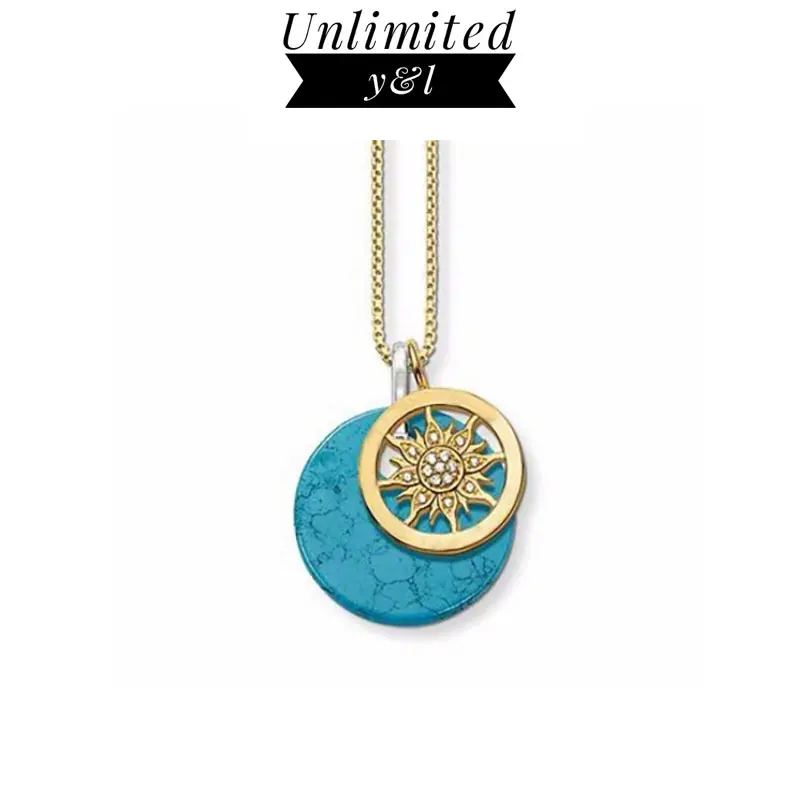 Gold Color Sun Natural Stone Blue Disc Pendant Necklaces for Women Men Silver Fashion Good Jewelry Gifts Gold Color Necklace
Gold Color Sun Natural Stone Blue Disc Pendant Necklaces for Women Men Silver Fashion Good Jewelry Gifts Gold Color Necklace