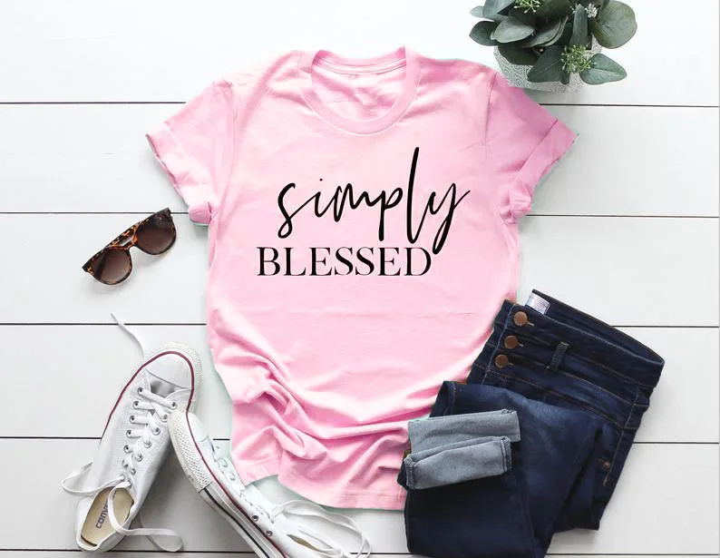 Simply Blessed T-Shirt Funny Graphic Christian Blessed Tee Casual Jesus Christian Thanksgiving Slogan Clothing Tops art shirts
Simply Blessed T-Shirt Funny Graphic Christian Blessed Tee Casual Jesus Christian Thanksgiving Slogan Clothing Tops art shirts