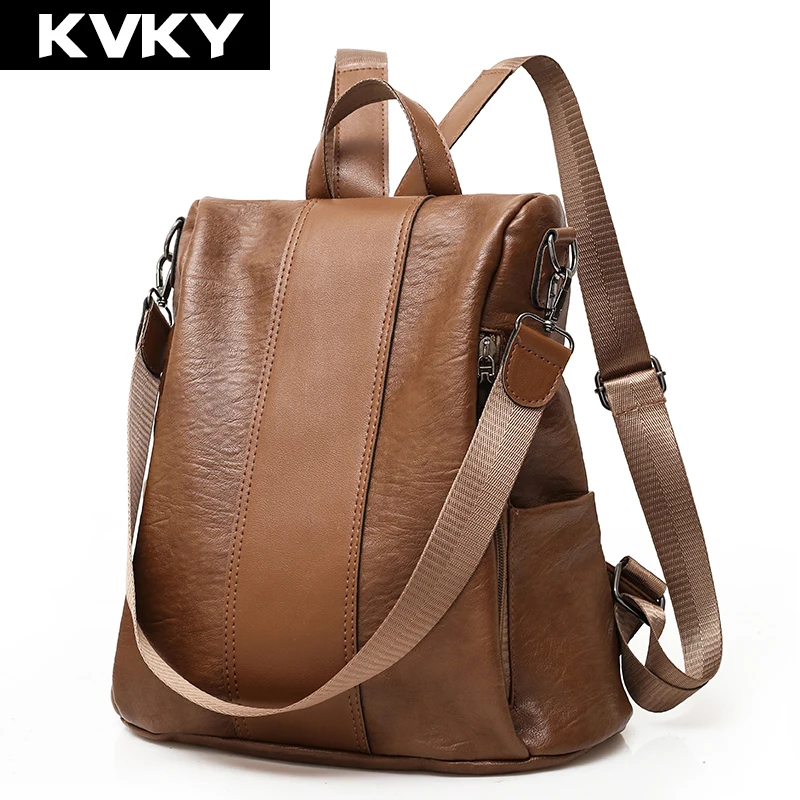 KVKY 2018 Fashion Women Backpack Soft PU Leather School Bag for Teenage Girls Shoulder Bag Casual Travel Female Rucksack Mochila
KVKY 2018 Fashion Women Backpack Soft PU Leather School Bag for Teenage Girls Shoulder Bag Casual Travel Female Rucksack Mochila