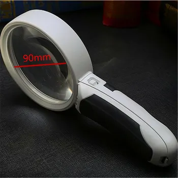 1 PC Handheld 20x Illuminated Magnifier Twin Mirror With 2 LED ABS Body Optical Reading Magnifying Glass Aid For The Aged
1 PC Handheld 20x Illuminated Magnifier Twin Mirror With 2 LED ABS Body Optical Reading Magnifying Glass Aid For The Aged