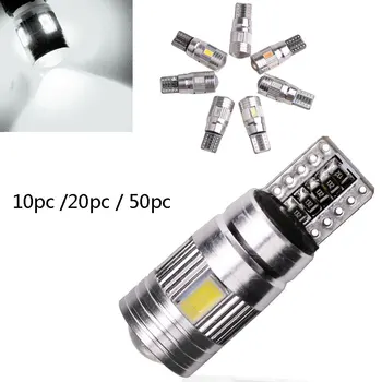 10Pcs T 10 6 LED C ar Interior Wedge Bulb Side Light Fog Light 5630 SMD 12V Lamp Bulb For Parking Backup light
10Pcs T 10 6 LED C ar Interior Wedge Bulb Side Light Fog Light 5630 SMD 12V Lamp Bulb For Parking Backup light
