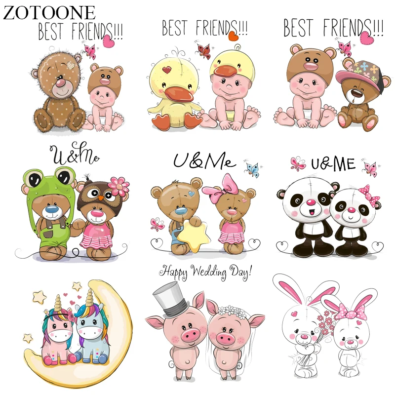 ZOTOONE Cartoon Animal Patch Set Iron on Transfer Unicorn Panda Cat Owl Patches for Kids Clothing Appliques Stickers on Clothes
ZOTOONE Cartoon Animal Patch Set Iron on Transfer Unicorn Panda Cat Owl Patches for Kids Clothing Appliques Stickers on Clothes