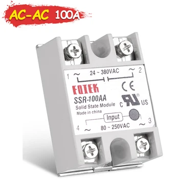 Single Phase Solid State Relay SSR 100A AC-AC 80-250VAC TO 24-380VAC SINOTIMER Without Cover Sinotimer Brand
Single Phase Solid State Relay SSR 100A AC-AC 80-250VAC TO 24-380VAC SINOTIMER Without Cover Sinotimer Brand
