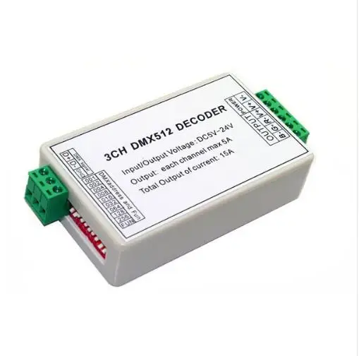 best price 1 pcs DC5V-24V 3CH dmx512 Controller 3 channel 1 group 2 keys 1A each channel max 15A led controller decoder
best price 1 pcs DC5V-24V 3CH dmx512 Controller 3 channel 1 group 2 keys 1A each channel max 15A led controller decoder