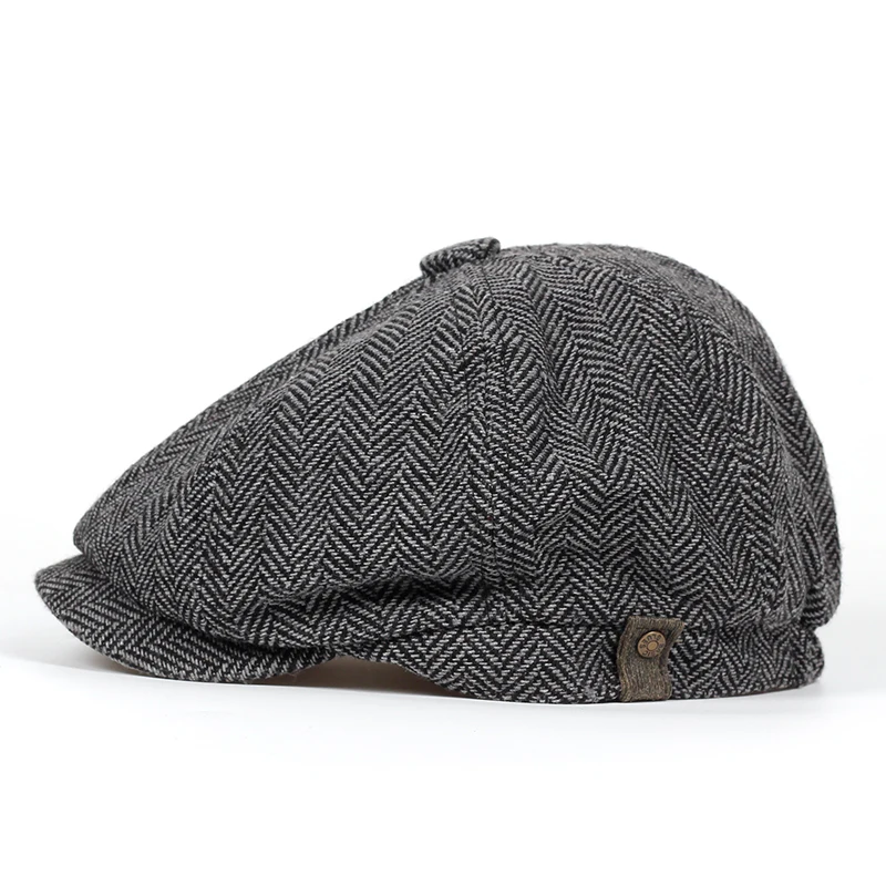 Fashion Herringbone Tweed Gatsby Newsboy Cap Men Wool Ivy Hat Golf Driving Flat Cabbie Flat Unisex Berets Hat
Fashion Herringbone Tweed Gatsby Newsboy Cap Men Wool Ivy Hat Golf Driving Flat Cabbie Flat Unisex Berets Hat