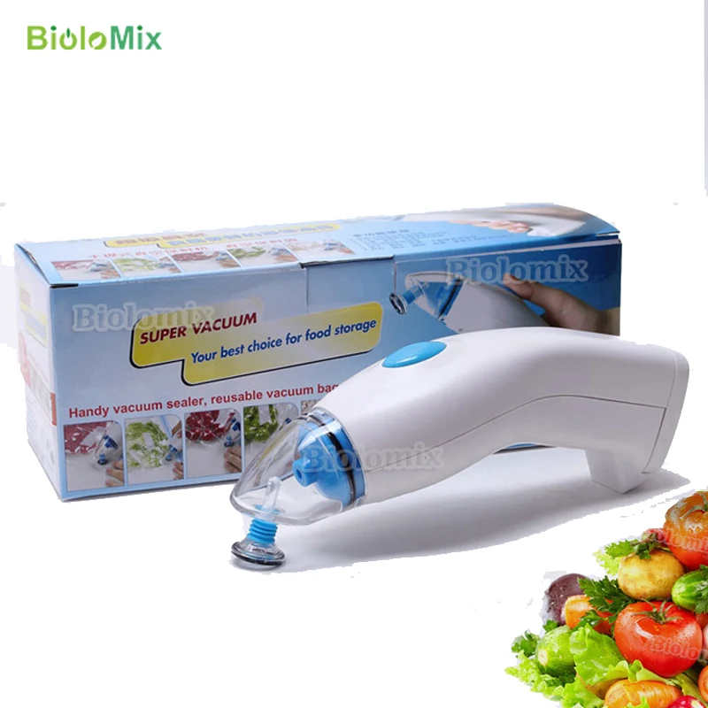 Home Use Handy Automatic Vacuum Sealer With 5pcs Free Bags Food Saver Vacuum Sealers Powered By Adapter or AA Battery
Home Use Handy Automatic Vacuum Sealer With 5pcs Free Bags Food Saver Vacuum Sealers Powered By Adapter or AA Battery