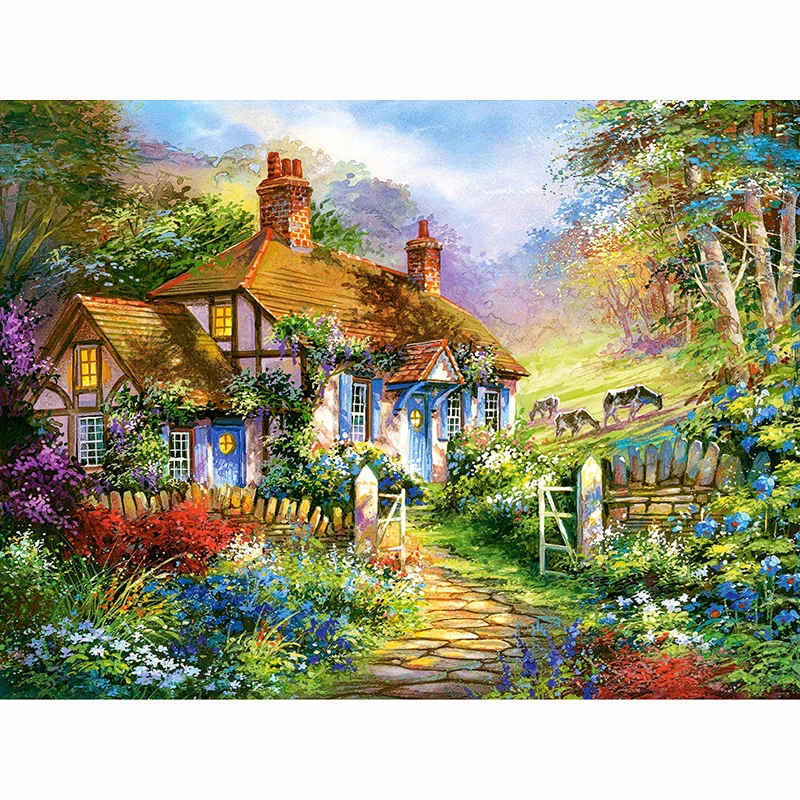 Full Square DIY Diamond Painting Floral Village Diamond Embroidery Picture Of Rhinestone Mosaic Christmas Decoration Home
Full Square DIY Diamond Painting Floral Village Diamond Embroidery Picture Of Rhinestone Mosaic Christmas Decoration Home