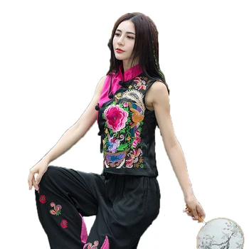 New Fashion Women Waistcoat Vest Sleeveless Embroidery Fashion Vintage Clothing Chinese Style Ladies Female Formal
New Fashion Women Waistcoat Vest Sleeveless Embroidery Fashion Vintage Clothing Chinese Style Ladies Female Formal