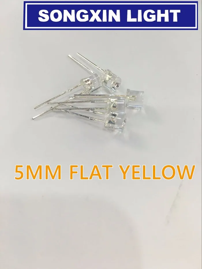 1000pcs LED 5mm Diode Light Water Clear Yellow Super Bright Flat Top Wide Angle 5 mm Transparent Light-Emitting Diode LED Lamp
1000pcs LED 5mm Diode Light Water Clear Yellow Super Bright Flat Top Wide Angle 5 mm Transparent Light-Emitting Diode LED Lamp