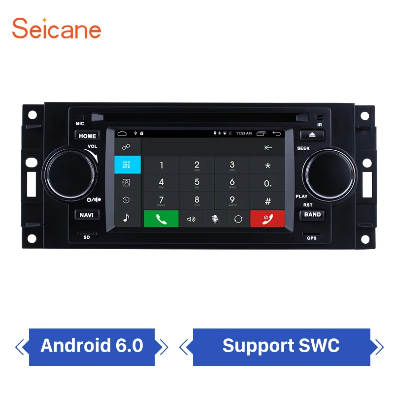 Seicane Android 6.0 DVD Player Stereo with Navigation System for 2002-2007 CHRYSLER 300C Bluetooth WIFI Support Steering Wheel
Seicane Android 6.0 DVD Player Stereo with Navigation System for 2002-2007 CHRYSLER 300C Bluetooth WIFI Support Steering Wheel