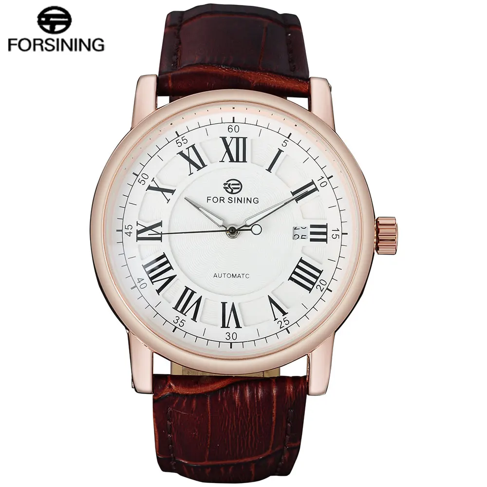 FORSINING Men Watches Luxury Roman numerals Auto Mechanical Watch Complete Calendar Clock Relogio Masculino
FORSINING Men Watches Luxury Roman numerals Auto Mechanical Watch Complete Calendar Clock Relogio Masculino