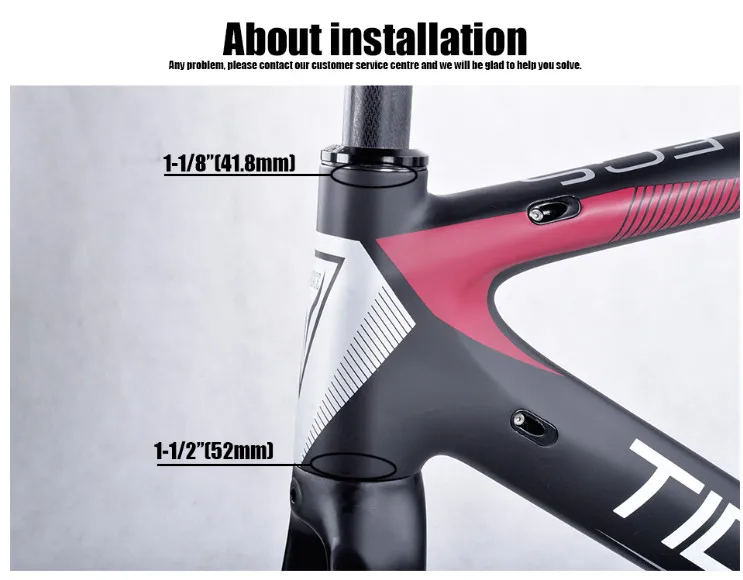 2017-2018 Tideace aero Cadre Route Frameset Made in China Carbon Fiber Road Bike Frame Bicycle Frame 50/53/55cm HTB1xp5dkPuhSKJjSspaq6xFgFXao - 2017-2018 Tideace aero Cadre Route Frameset Made in China Carbon Fiber Road Bike Frame Bicycle Frame 50/53/55cm