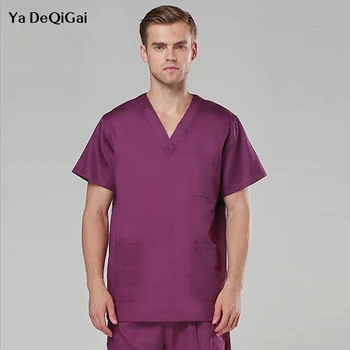 Short Sleeved Men Suits Surgical Gowns Clothes Nurse Doctor Solid Hot Cotton Coat Pants Uniform Lab Coat Summer New Fashion
Short Sleeved Men Suits Surgical Gowns Clothes Nurse Doctor Solid Hot Cotton Coat Pants Uniform Lab Coat Summer New Fashion