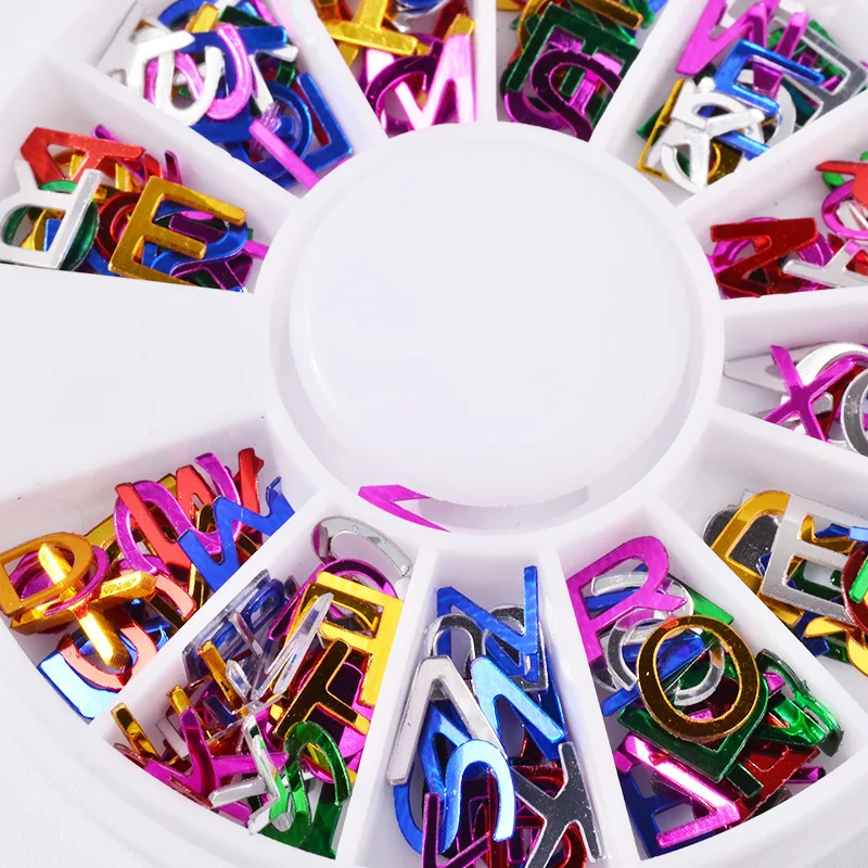 Alphabet Letter Nail Art Wheel Colorful PVC Acrylic Sequins Decoration 3D Tips Stud DIY Design Jewelry Accessories Manicure Tool
Alphabet Letter Nail Art Wheel Colorful PVC Acrylic Sequins Decoration 3D Tips Stud DIY Design Jewelry Accessories Manicure Tool