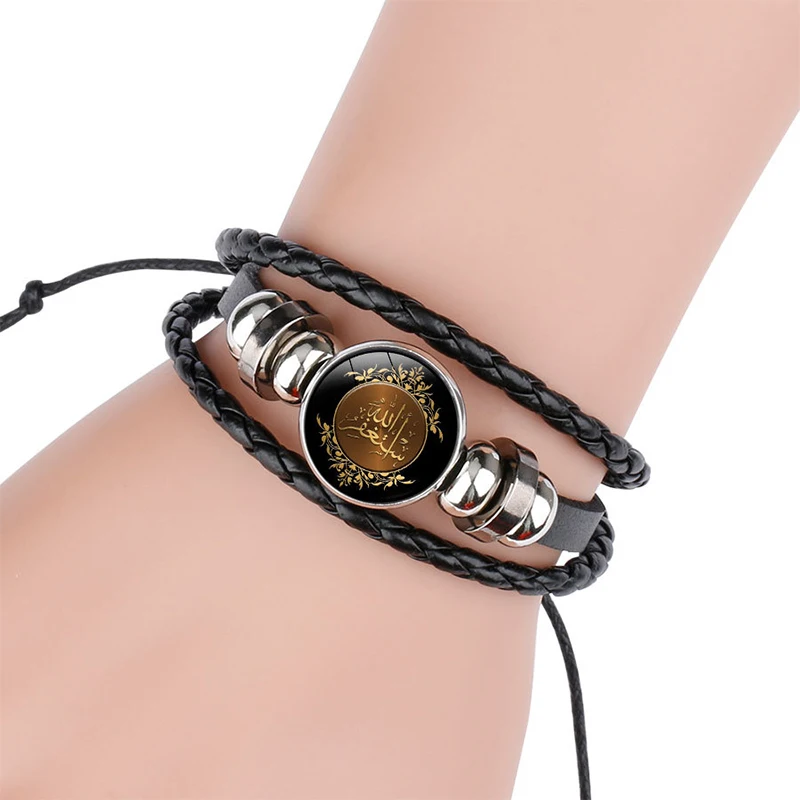 Bracelet Beads Arabic New Jewelry Islam Bangle Leather Trendy Multilayer Charms Fashion Woman Muslim Braided Men Religious Faith
Bracelet Beads Arabic New Jewelry Islam Bangle Leather Trendy Multilayer Charms Fashion Woman Muslim Braided Men Religious Faith
