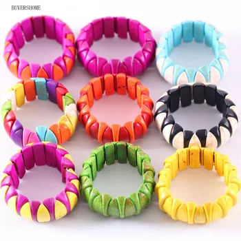 BUYERSHOME Hot Hand Jewelry Natural Stone Multi Color Green Red White Black Blue Yellow Howlite Stretch Bracelet 8" 10Pcs
BUYERSHOME Hot Hand Jewelry Natural Stone Multi Color Green Red White Black Blue Yellow Howlite Stretch Bracelet 8" 10Pcs