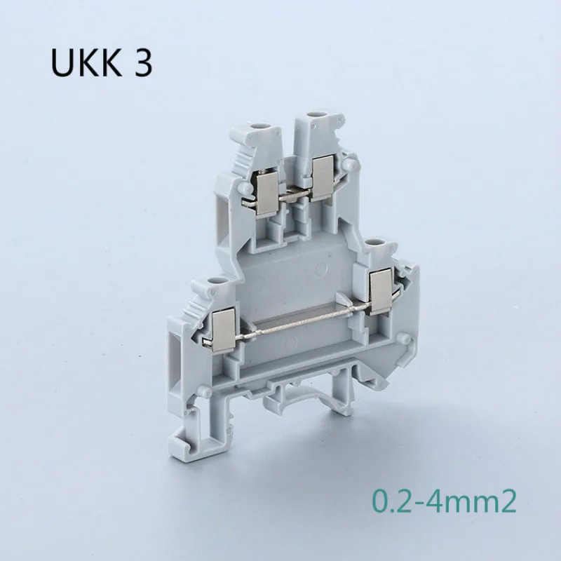 10pcs UKK 3 Phoenix Type 4-Conductor Dual-level Fast Connector Module 0.2-4 mm2/0.2-2.5 mm2 Din Rail Screw Terminal Blocks UKK-3
10pcs UKK 3 Phoenix Type 4-Conductor Dual-level Fast Connector Module 0.2-4 mm2/0.2-2.5 mm2 Din Rail Screw Terminal Blocks UKK-3