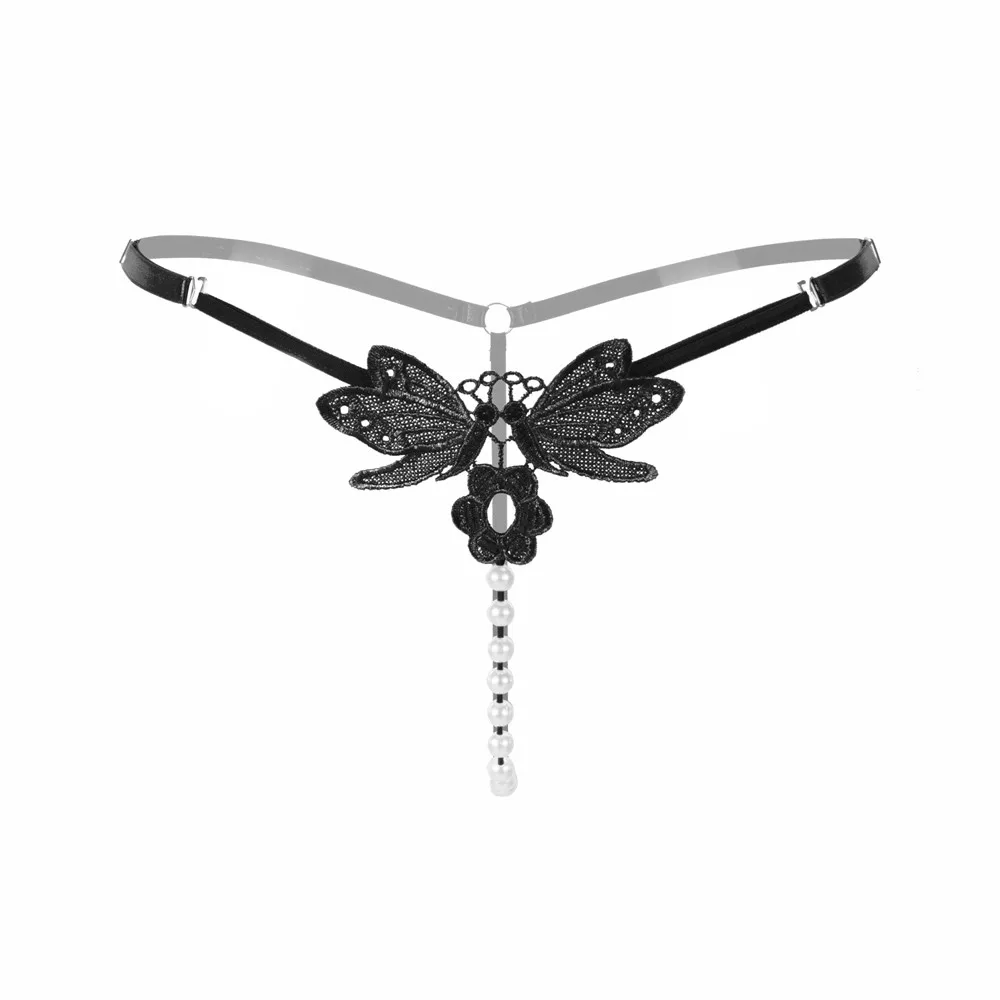 Adjustable Sexy Lady butterfly Embroidery pearl G-string V-string Panties Adjustable Size Underwear slip homme sexy lingerie Xew
Adjustable Sexy Lady butterfly Embroidery pearl G-string V-string Panties Adjustable Size Underwear slip homme sexy lingerie Xew