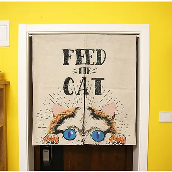 Pastoral Style Cotton Linen Door Curtain Lovely Cartoon Cat Prints Kitchen/Kid's Room Half Door Curtain Decorative Partition
Pastoral Style Cotton Linen Door Curtain Lovely Cartoon Cat Prints Kitchen/Kid's Room Half Door Curtain Decorative Partition