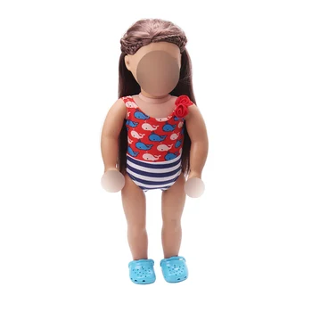 18 inch Girls doll clothes Cute dolphin print swimsuit jumpsuits American new born dress Baby toys fit 43 cm baby dolls c180
18 inch Girls doll clothes Cute dolphin print swimsuit jumpsuits American new born dress Baby toys fit 43 cm baby dolls c180