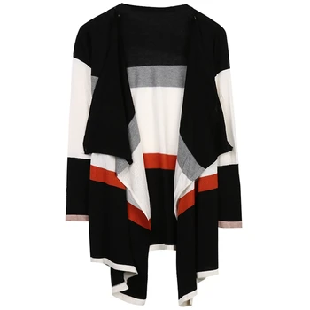 2018 Women Girls New Fashion Casual Striped Long-Sleeve Knitted Cardigan Loose Sweater Outwear Outwear Hot 
2018 Women Girls New Fashion Casual Striped Long-Sleeve Knitted Cardigan Loose Sweater Outwear Outwear Hot