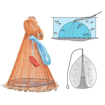 Fishing Net Hand Throw Net Fish Network Automatic Fishing Network Tools Outdoor Throw Catch Fishing Net accessory Tool Gill net
Fishing Net Hand Throw Net Fish Network Automatic Fishing Network Tools Outdoor Throw Catch Fishing Net accessory Tool Gill net