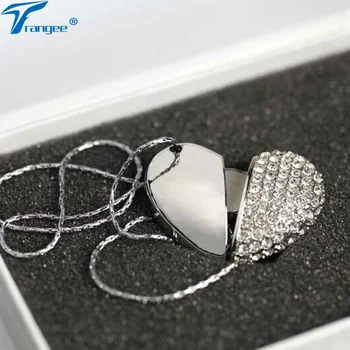Trangee Jewelry Heart USB Flash Drive 4GB 8GB 16GB 32GB Diamond Pen Drive USB 2.0 Flash Memory Stick Necklace Girl Gifts
Trangee Jewelry Heart USB Flash Drive 4GB 8GB 16GB 32GB Diamond Pen Drive USB 2.0 Flash Memory Stick Necklace Girl Gifts