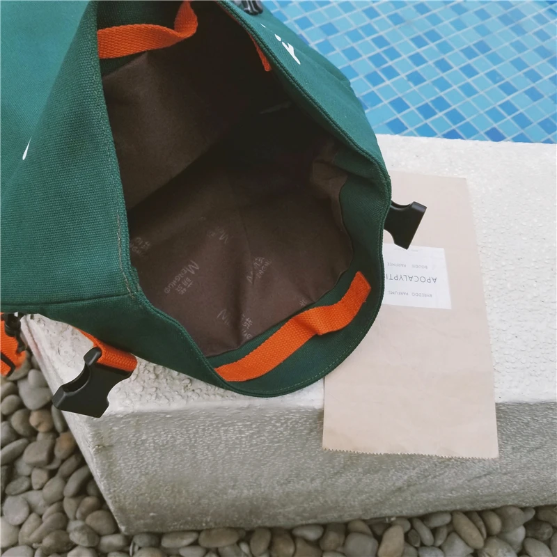 Menghuo Top Quality Women Canvas Backpack Bookbag Female Dual Purpose Shoulder Bag Daily Travel Backpacks Crossbody Bags Mochila (46)