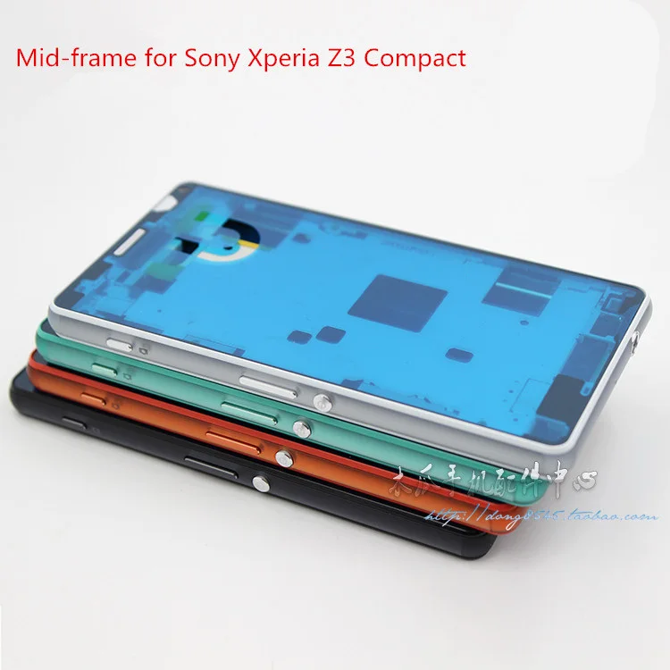 Для Sony Xperia Z3 Mini Compact D5803 D5833 средняя рамка Корпус Лицевая панель с боковым ключом USB
