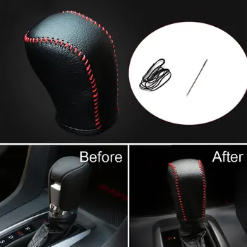 Car inner Accessories Black Leather Red Thread Gear Shift Knob Cover Shell Trim Bezel For Honda Civic 2016-2017 Car Styling
Car inner Accessories Black Leather Red Thread Gear Shift Knob Cover Shell Trim Bezel For Honda Civic 2016-2017 Car Styling