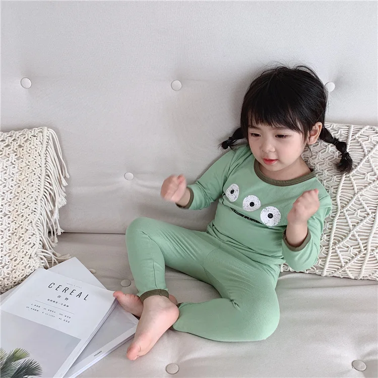 Spring Autumn kids Cute cartoon pure cotton Pajama Sets 2019 boys girls casual all-match leisure wear
Spring Autumn kids Cute cartoon pure cotton Pajama Sets 2019 boys girls casual all-match leisure wear