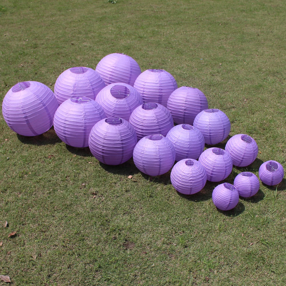 10pcs 6-8-10-12-14-16 Inch Light Purple Paper Ball Lampion Shade Party Decoration lila Chinese Paper Lantern Wedding Decoration
10pcs 6-8-10-12-14-16 Inch Light Purple Paper Ball Lampion Shade Party Decoration lila Chinese Paper Lantern Wedding Decoration