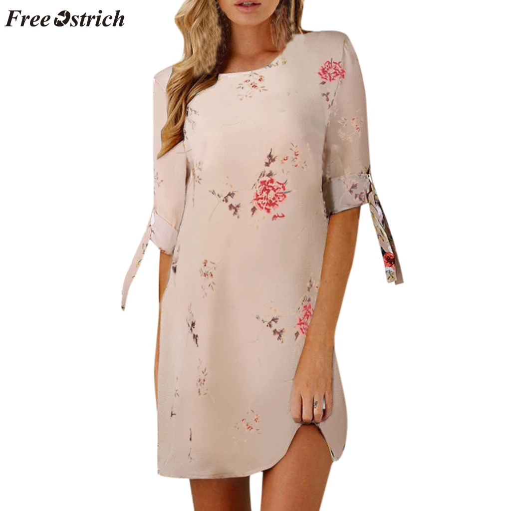 FREE OSTRICH Round neck dress women's fashion simple floral print bow sleeves cocktail mini pink fresh dress casual party dress
FREE OSTRICH Round neck dress women's fashion simple floral print bow sleeves cocktail mini pink fresh dress casual party dress