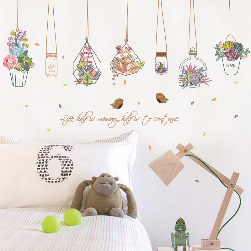 Garden Plant Flower Pot DIY Wall Stickers For Kids Rooms Wall Decals Home 3d effect Kitchen Bathroom Window Glass Murals Poster
Garden Plant Flower Pot DIY Wall Stickers For Kids Rooms Wall Decals Home 3d effect Kitchen Bathroom Window Glass Murals Poster