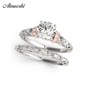 AINUOSHI 925 Sterling Silver Lady Wedding Ring Set Women Engagement Anniversary Round Lovely Bridal Rings Party Jewelry Gifts
AINUOSHI 925 Sterling Silver Lady Wedding Ring Set Women Engagement Anniversary Round Lovely Bridal Rings Party Jewelry Gifts