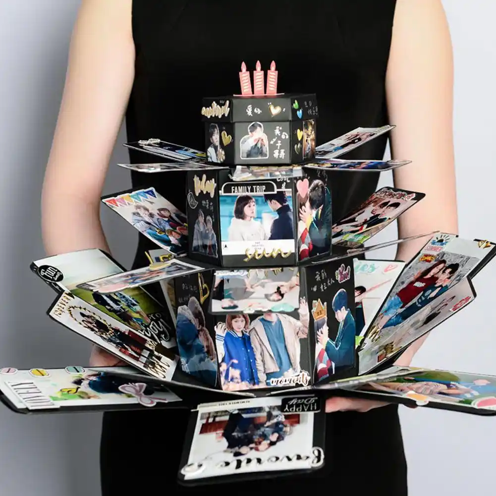 single opp bag packaging surprise box surprise album diy hand