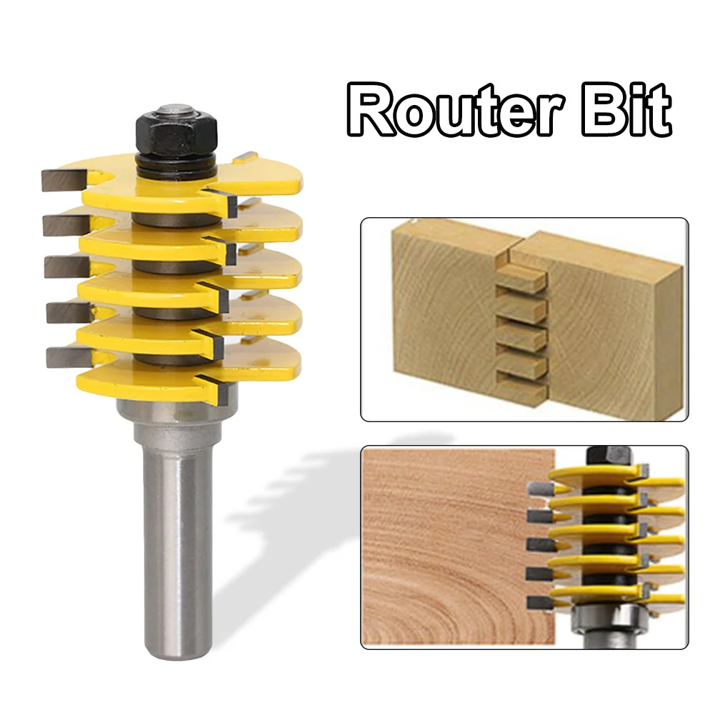 1/2" Shank Box Joint Router Bit Adjustable Woodworking Full Split Finger Splice Blade Cutter
1/2" Shank Box Joint Router Bit Adjustable Woodworking Full Split Finger Splice Blade Cutter