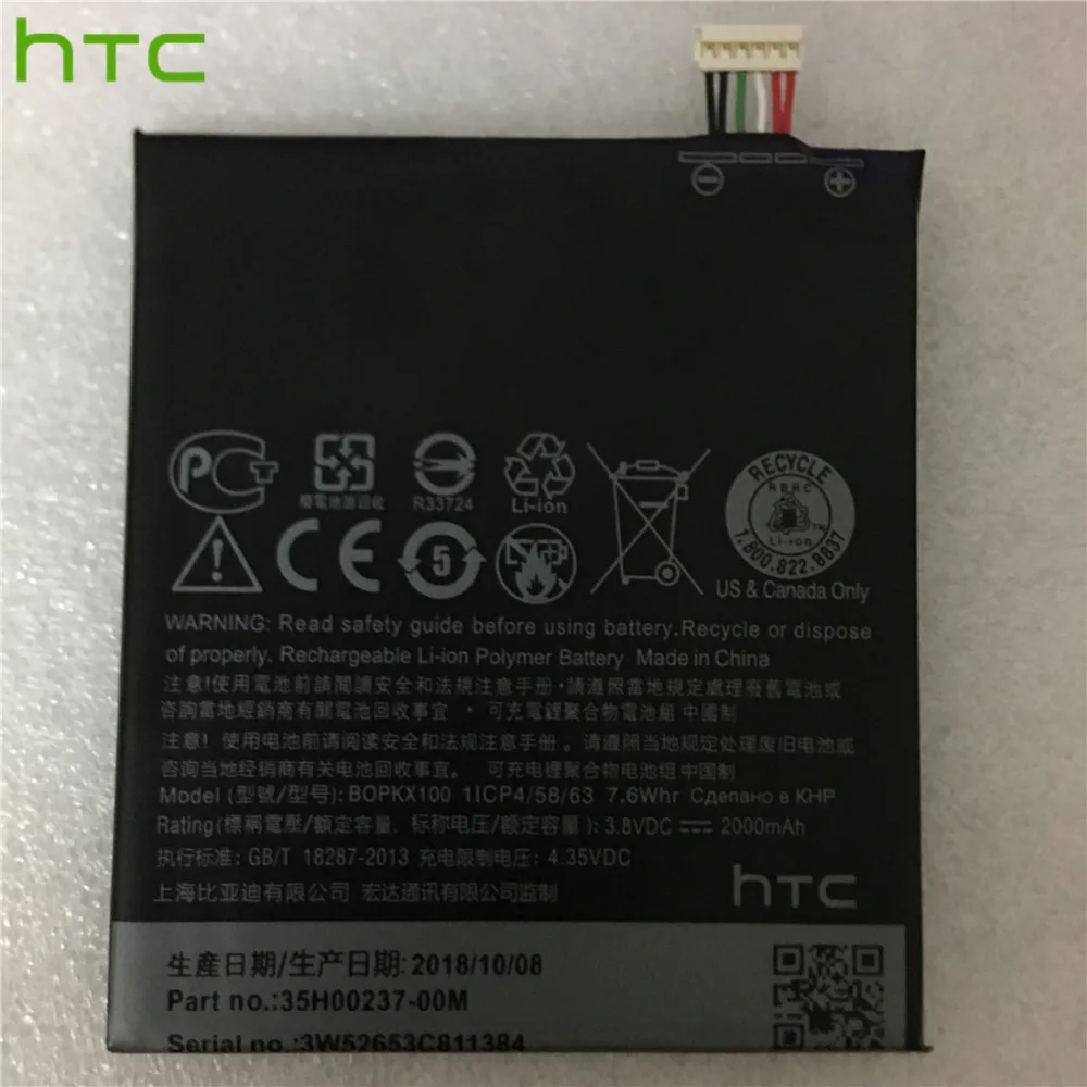 100% HTC Оригинал BOPKX100 батарея для Desire 626 D626W D626T 626G 626S D262W D262D A32 мобильный телефон Bateria +