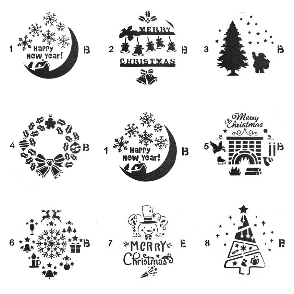 Happy New Year Set Sticker Painting Stencils for Diy Scrapbooking Stamps Home Decor Paper Cake Card Template Decoration Album
Happy New Year Set Sticker Painting Stencils for Diy Scrapbooking Stamps Home Decor Paper Cake Card Template Decoration Album