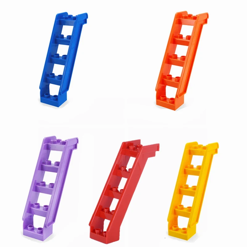 Legoing Duplo Big Stairs 5 Colors Big Size MOC Single Sale Building Blocks Toys for Children Compatible for Duplo Bricks Gifts
Legoing Duplo Big Stairs 5 Colors Big Size MOC Single Sale Building Blocks Toys for Children Compatible for Duplo Bricks Gifts