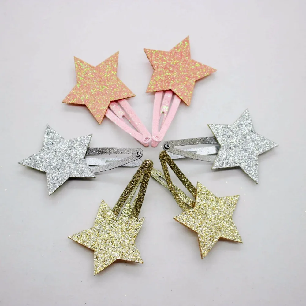 2018 fashionable glitter five-point stars hair clips metal shining barrettes hairpins for girls cute hair accessories
2018 fashionable glitter five-point stars hair clips metal shining barrettes hairpins for girls cute hair accessories