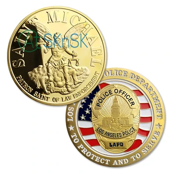 100pcs/lot LAPD Los Angeles Police Department Officer Saint Michael Patron Saint of Law Enforcement Challenge Coins Collectibles
100pcs/lot LAPD Los Angeles Police Department Officer Saint Michael Patron Saint of Law Enforcement Challenge Coins Collectibles