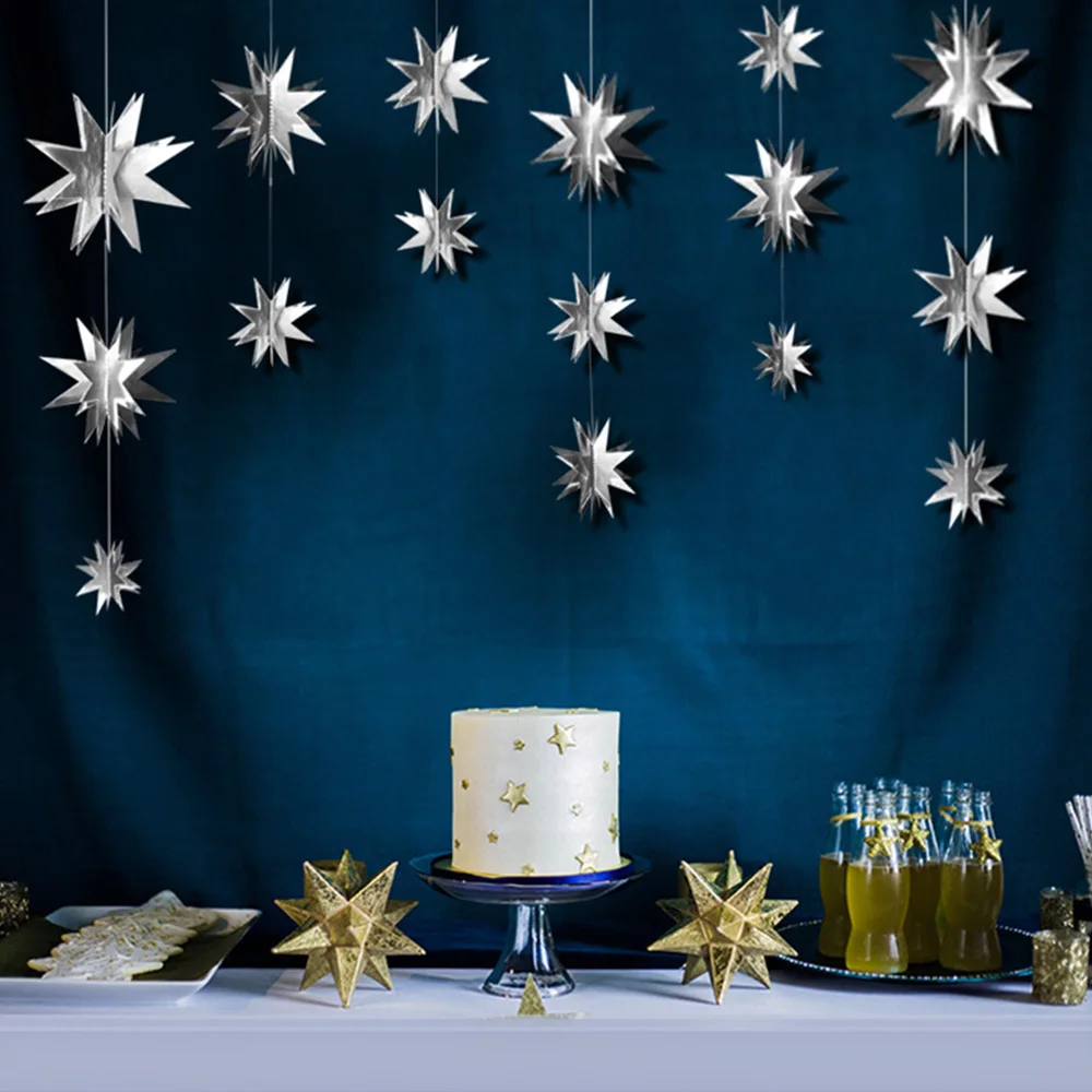 6 Pcs/Set New Year Christmas Decoration Home Decor Hanging Ornaments Cardboard Star Charming Xmas Tree 3D Hollow Snowflake
6 Pcs/Set New Year Christmas Decoration Home Decor Hanging Ornaments Cardboard Star Charming Xmas Tree 3D Hollow Snowflake