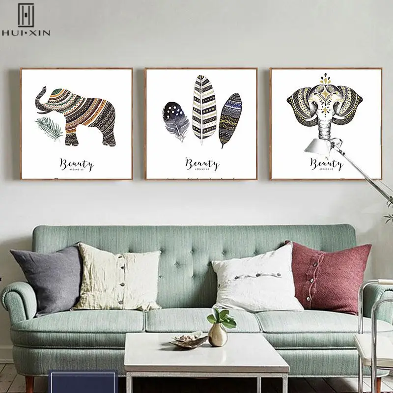 Modern Abstrct Canvas Paintings Different Pattern Elephant Bird Feather Wall Art Decorative Image For Home Hallway Decor
Modern Abstrct Canvas Paintings Different Pattern Elephant Bird Feather Wall Art Decorative Image For Home Hallway Decor