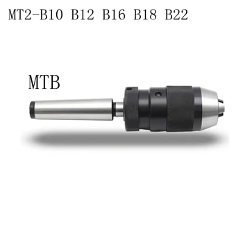 A set of MT2 self-tightening drill chuck B10 B12 B16 B18 B22 with Mohs taper shank for drilling and milling machine processing
A set of MT2 self-tightening drill chuck B10 B12 B16 B18 B22 with Mohs taper shank for drilling and milling machine processing
