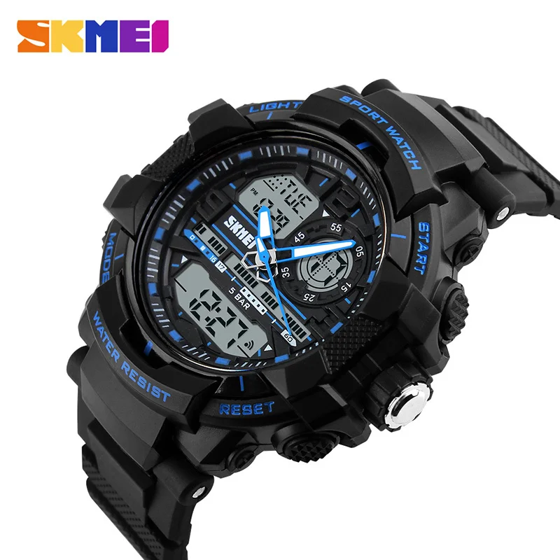 SKMEI Big Dail Fashion Sports Watches Men Luxury Brand LED Display Electronic Alarm Quartz Digital Waterproof Wristwatches 1164
SKMEI Big Dail Fashion Sports Watches Men Luxury Brand LED Display Electronic Alarm Quartz Digital Waterproof Wristwatches 1164