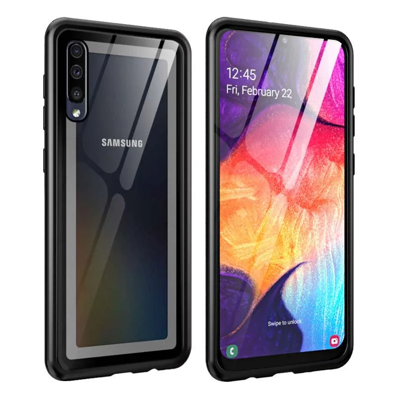 Luxury Aluminum Metal Armor Cover Coque For Samsung Galaxy A50 Phone Case Slim Frame Shell Bumper Back Clear Glass Cover KS0187
Luxury Aluminum Metal Armor Cover Coque For Samsung Galaxy A50 Phone Case Slim Frame Shell Bumper Back Clear Glass Cover KS0187