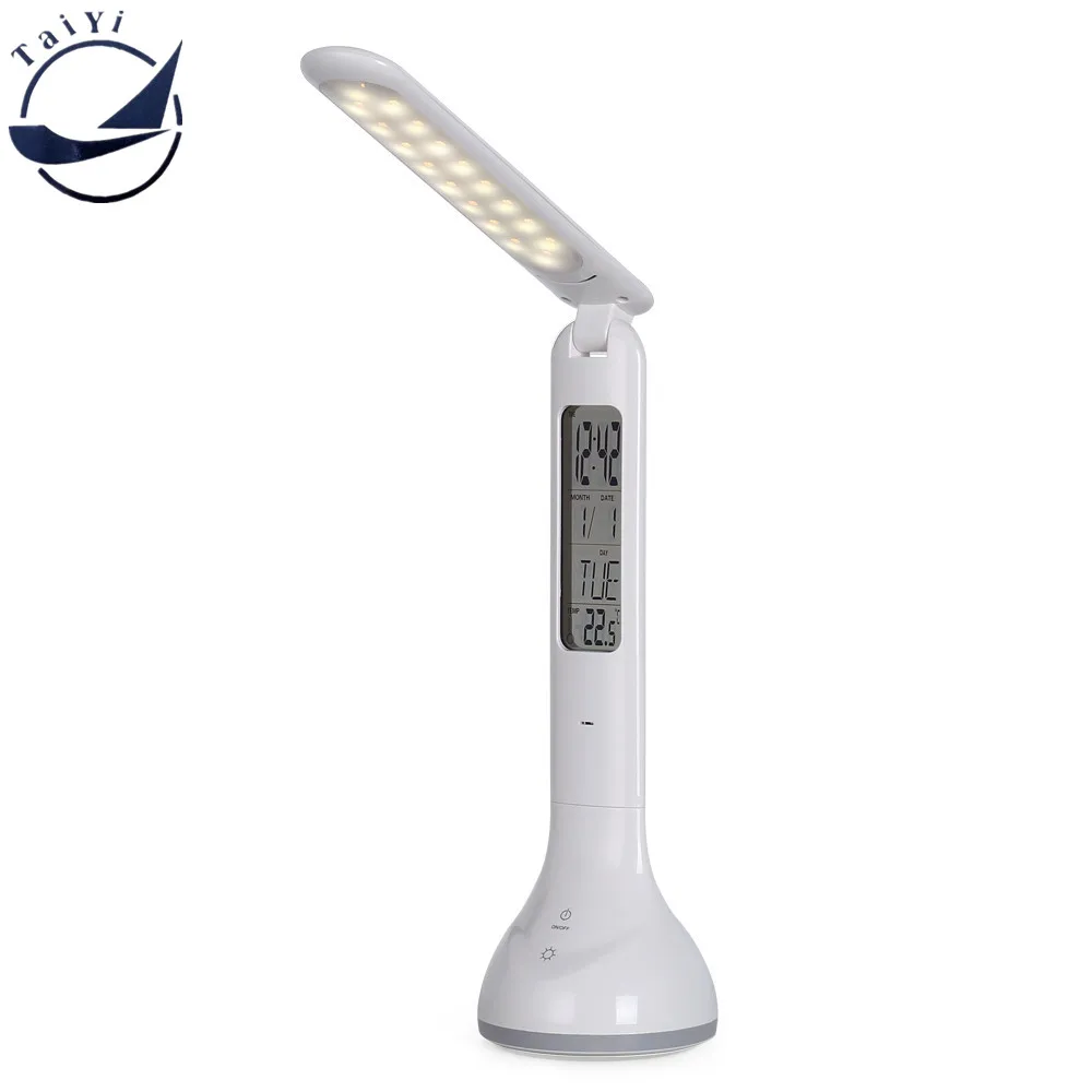 3in1 Foldable Dimmable Led Desk Lamp Table Lamp Touch Sensitive Desk Lamp with Temperature Alarm Clock And Living Color Changing
3in1 Foldable Dimmable Led Desk Lamp Table Lamp Touch Sensitive Desk Lamp with Temperature Alarm Clock And Living Color Changing