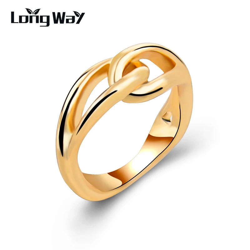 Женское и мужское кольцо с перьями LongWay золотого цвета в античном стиле свадебные