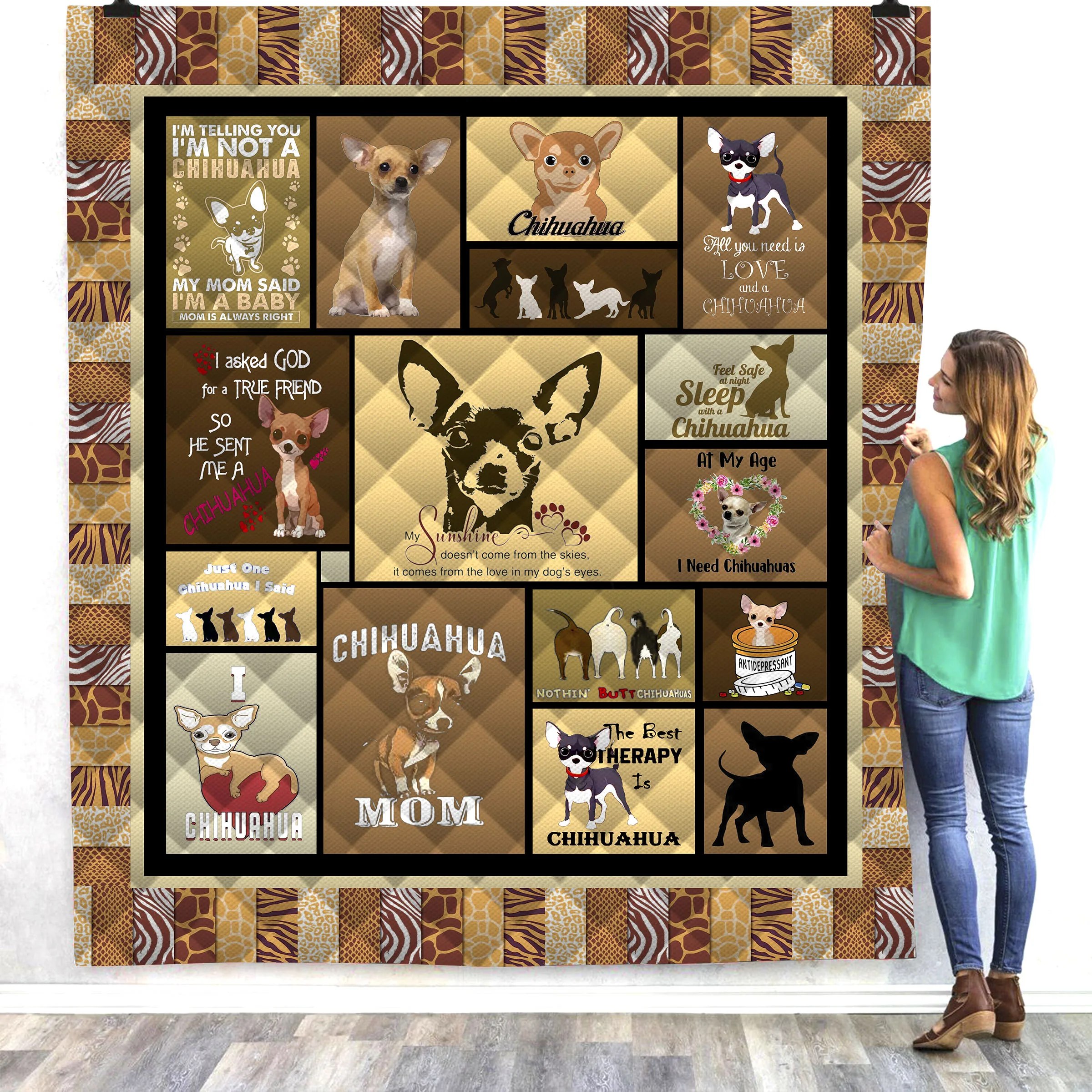 SOFTBATFY Chihuahua Niche Print All Season Quilt For Bed Soft Warm Blanket Cotton Quilt Dropshipping
SOFTBATFY Chihuahua Niche Print All Season Quilt For Bed Soft Warm Blanket Cotton Quilt Dropshipping